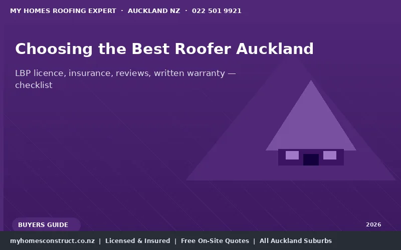 How to choose best roofing company Auckland — licensed roofer checklist