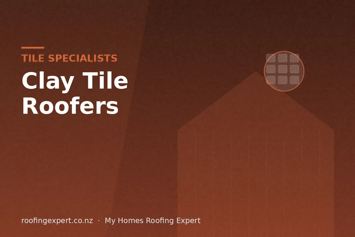 Clay tile roofers working on a terracotta tiled roof in New Zealand