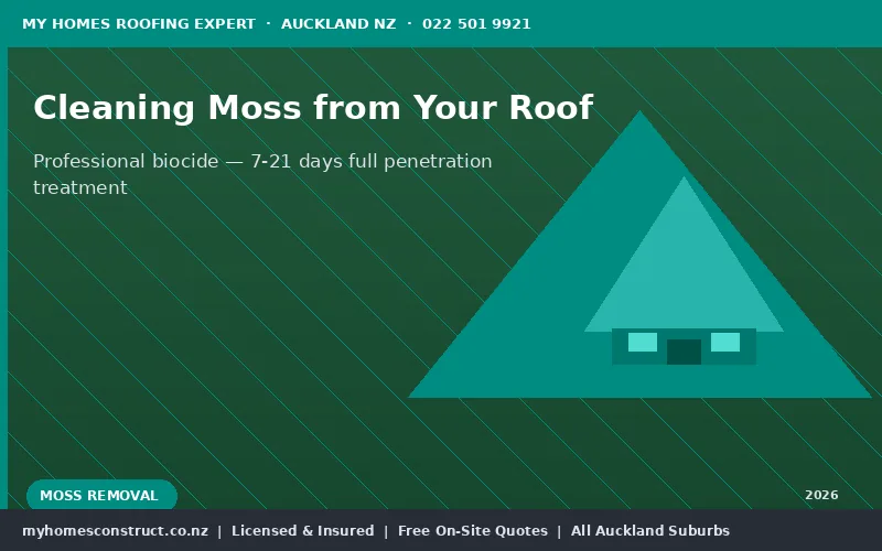 Heavy moss growth Auckland roof before professional removal treatment