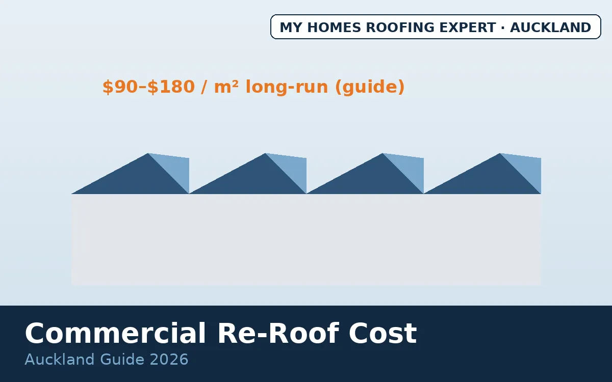 Commercial roof replacement cost Auckland — warehouse roof replacement overview