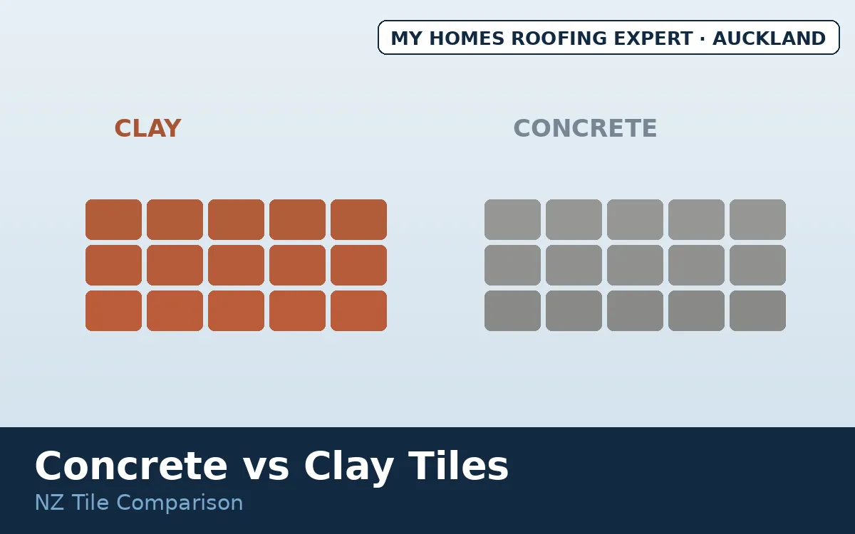 Concrete vs clay roof tiles — tile cross-sections and profiles compared NZ