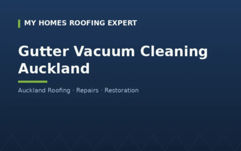 Gutter vacuum cleaning Auckland — pole vacuum system reaching gutter from ground
