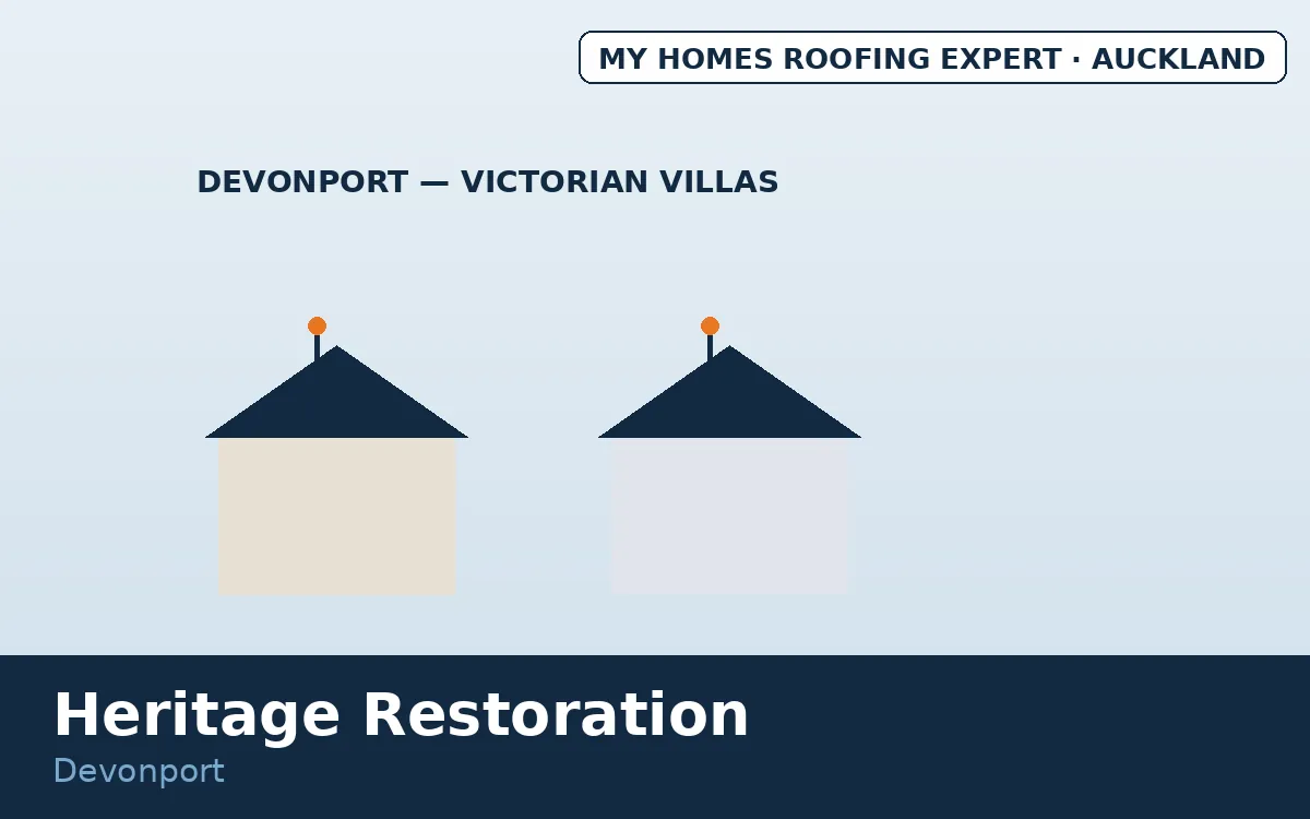 Heritage roof restoration Devonport — Victorian and Edwardian villas