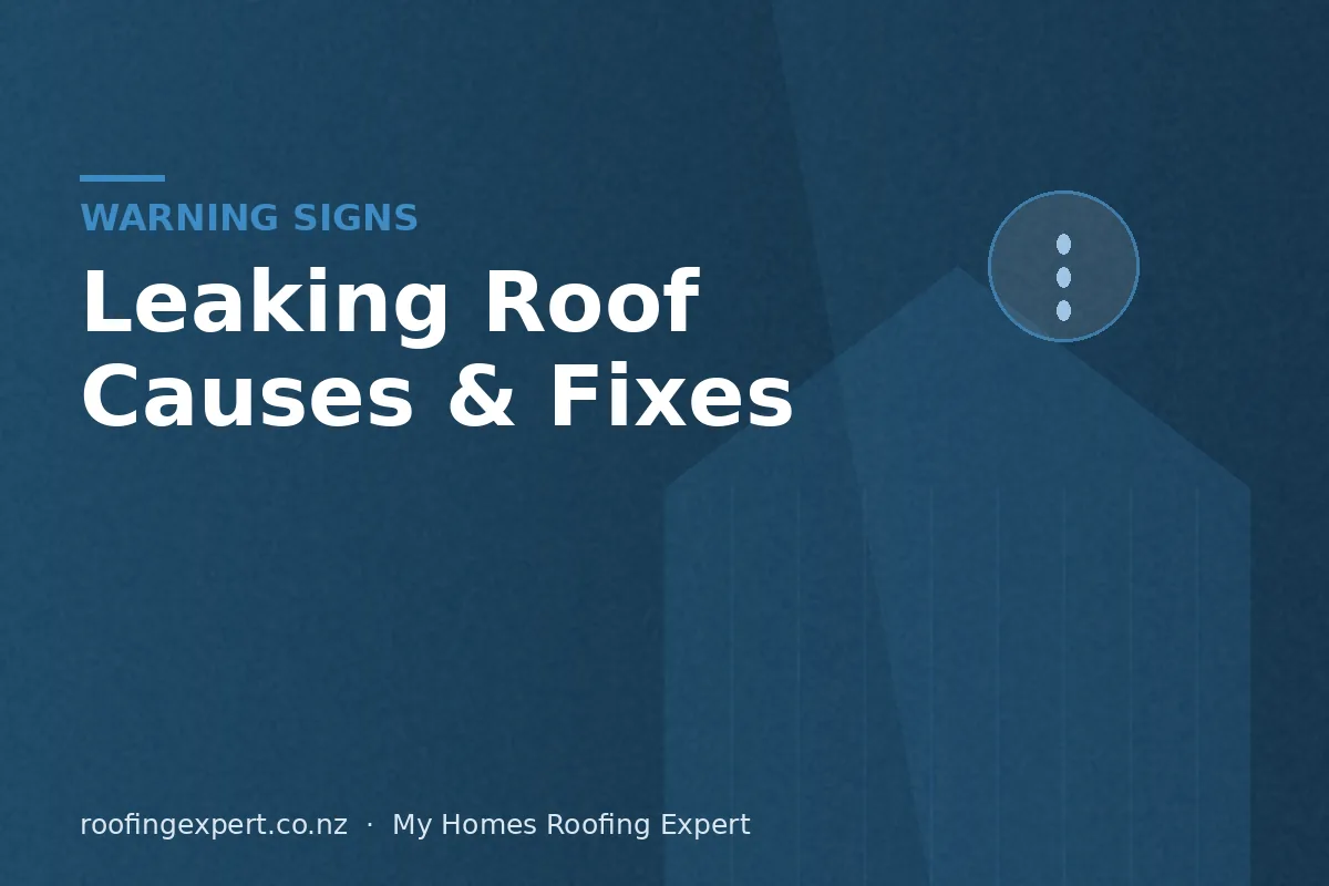 Roofer inspecting the source of a leaking roof in NZ