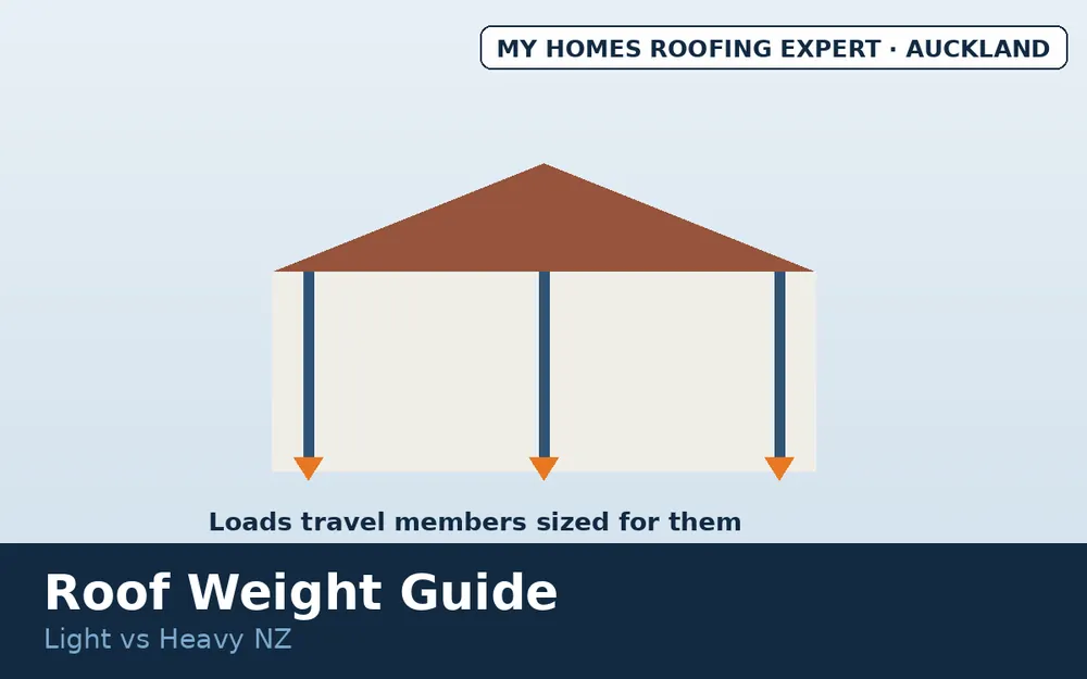Roof framing load paths for heavy tile and light steel NZ homes