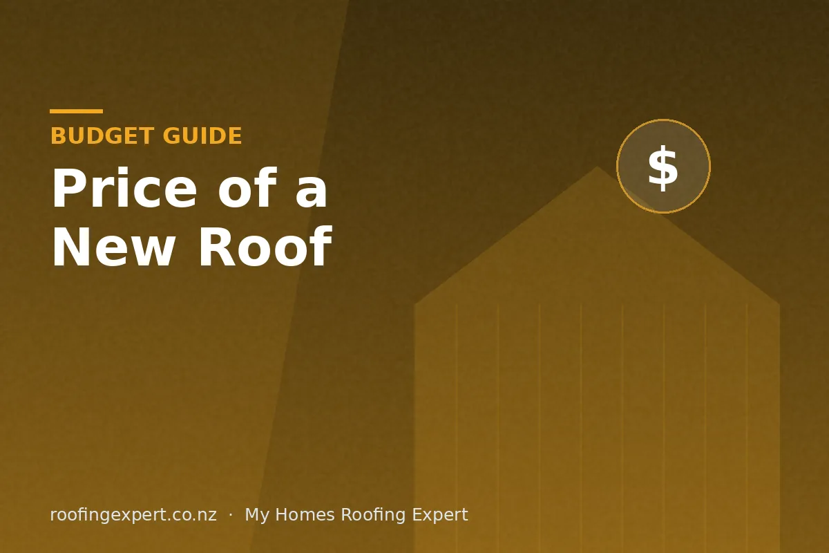 New roof on an NZ home illustrating the price of a new roof