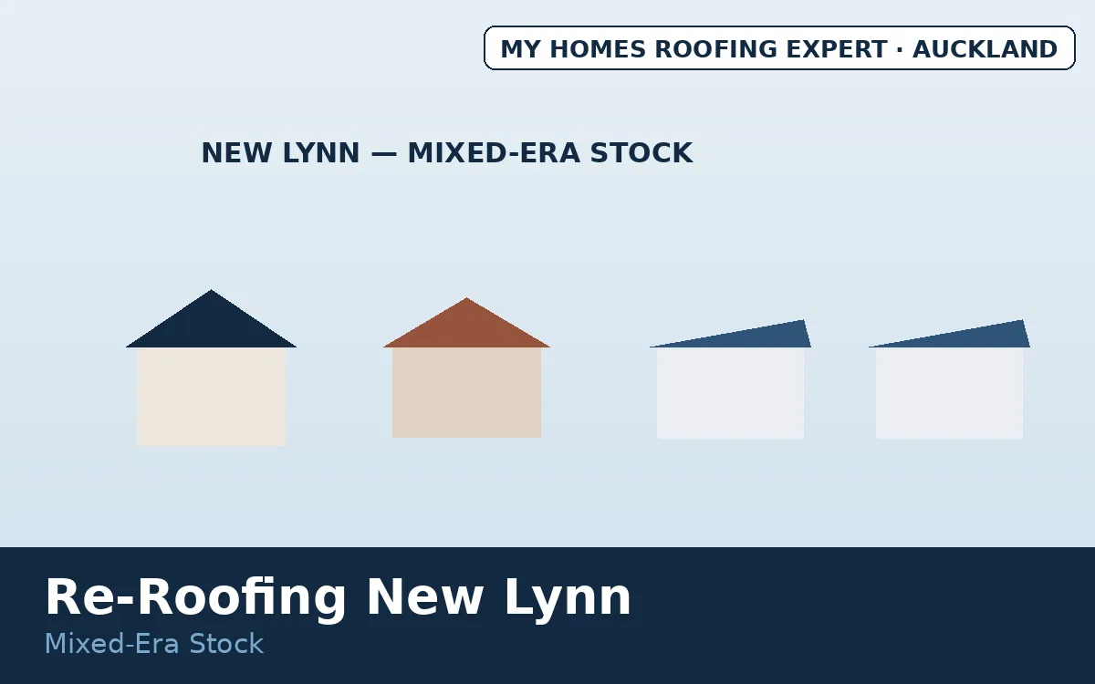 Re-roofing New Lynn — mixed-era West Auckland housing stock