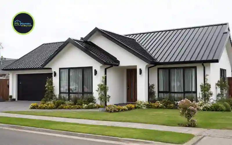 Roof painting cost NZ 2026 — Auckland home with freshly painted Colorsteel roof