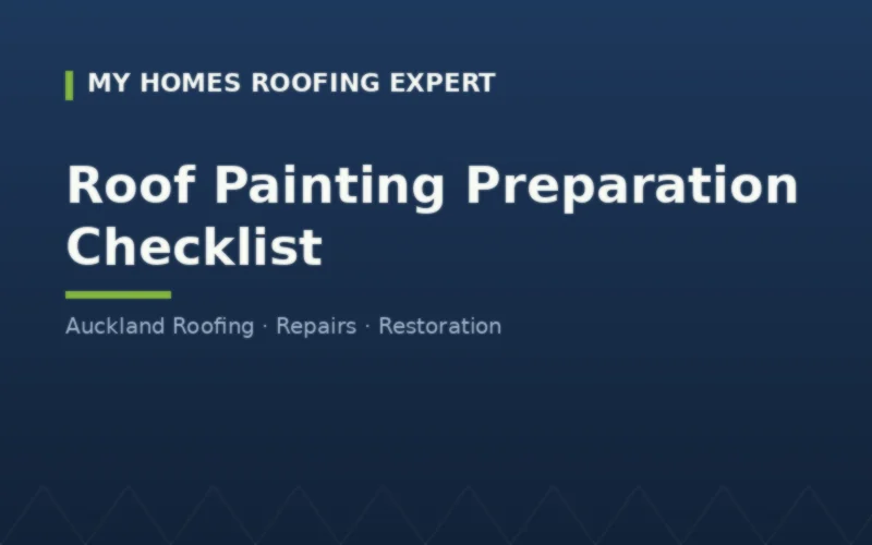 Site access and clearance zones for roof painting crew Auckland