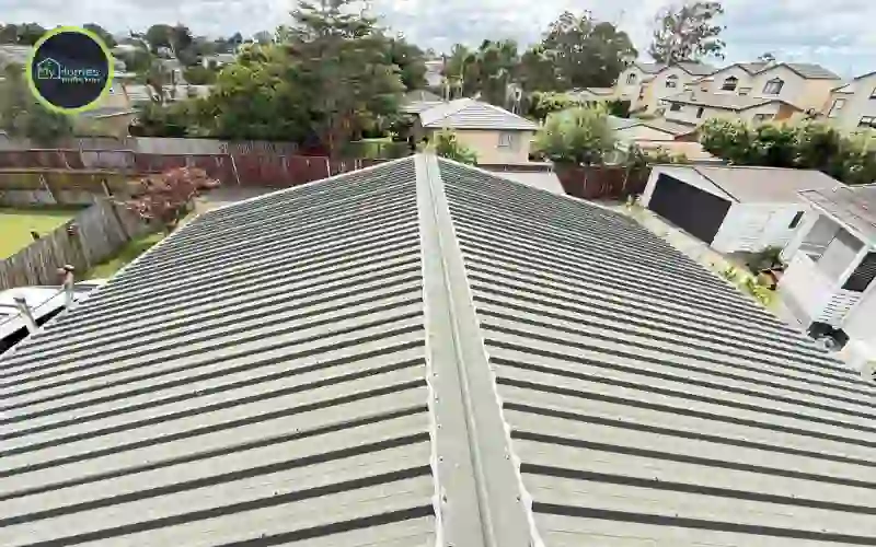 Completed roof replacement Auckland — Colorsteel re-roofing replacing old concrete tile