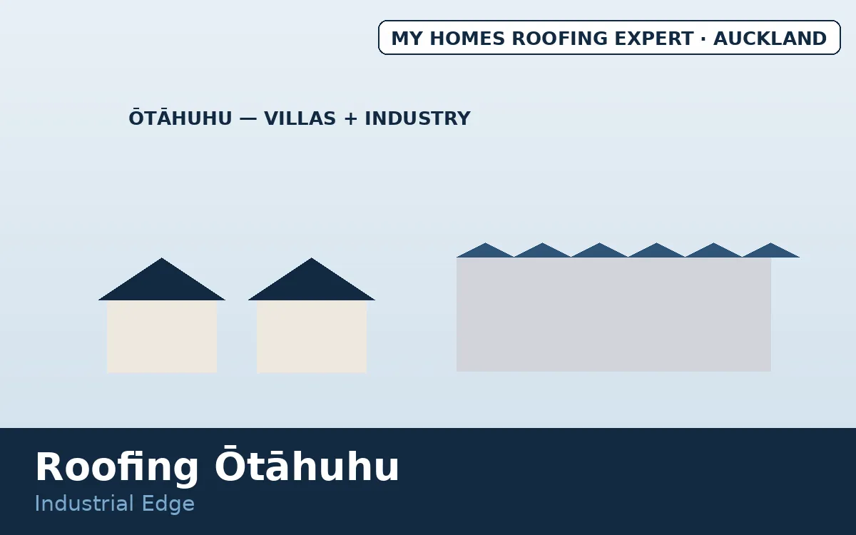 Roofing Ōtāhuhu — villa-era homes beside industrial edge