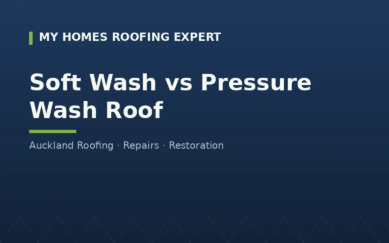 Roof surface damage risk from wrong cleaning method Auckland