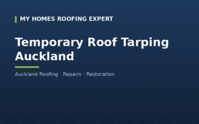 Tarp securing methods battens and weighted edges on Auckland roof