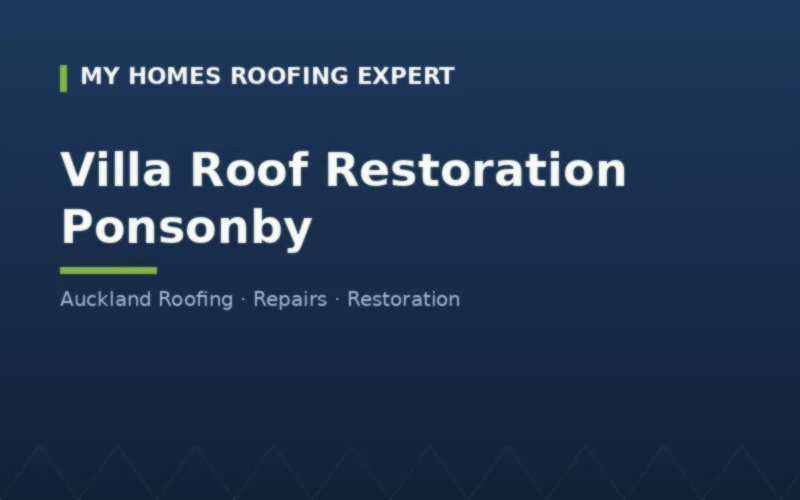 Villa roof restoration Ponsonby — iconic villa streets corrugate profiles
